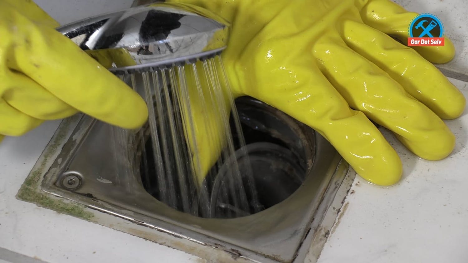 Tilstoppet gulvafløb